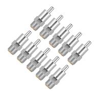 Generic 10 Pcs Stainless Steel Nipple Drinker Automatic Waterer for Livestock Farm Durable Round Mouth Watering Device