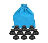 Generic 10-piece Cupping Set, Massage Cups, Vacuum Suction Massage Cups for Body Relaxation, Back, Deep Tissue, Legs, Black