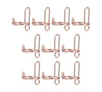 Generic 10 Pieces Fingernail Rings No Glue,DIY Nail Art Decoration Detachable Girl Non Tarnish Daily Wear Halal Nail Rings Set, rose gold