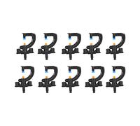 Generic 10 Set Refraction Nozzle Sprinklers for Efficient Irrigation of Shrubs and Fruit Trees, Durable Engineering Plastics, 2.28in Height