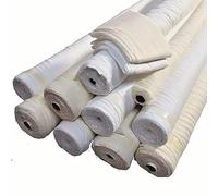 Generic 100% Cotton Soft Muslin Fabric Per.Metre Premium Cloth Material 149cm Wide 50% Off When Selecting 3 or More Metres. (White Muslin) (10 METRE)
