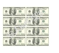 Generic $100 Dollar Bills/Notes USA/American Currency Edible Icing Sheet A4 Cake Toppers