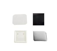 Generic 100 Pcs Blank Refrigerator Magnets, 50x50mm Square, Versatile Functional, DIY Decorative Magnets for Advertising Gift Whiteboard Office Calendar Kitchen Home Decor (PVC + Rubber)
