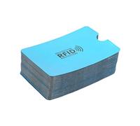 Generic 100 Pcs Card Blocking Sleeves Thin Aluminum Foil for Protecting Against Identity Theft and Skimming Ideal for Wallets 3.62x2.44in (Blue)