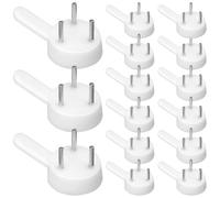 Generic 100 Pcs Frame Hooks for Hanging Pictures and Paintings, Plastic and Iron Material, White Adhesive Nails that Do Not Damage Frames or Photos, Suitable for Home and Office Use