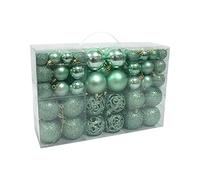 Generic 100 Pieces Of Christmas Ball Ornaments Shatterproof Hanging Christmas Decorations, 3-6cm