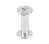 Generic 100 Sets M2 Screw Rivet, Stainless Steel High Strength Round Flat Head Binding Screws, with Easy Quick Installation, for Versatile Applications (3 * 8 * 6mm)