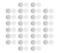 Generic 100 Sets White Blank Badge Button DIY Craft Supplies Alloy and Plastic Material for Birthday and Bag Decorations, Unfinished Handmade Badge Good Gloss