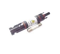 Generic 1000VDC 10A 15A 20A 30A DC Solar fuse Connector fusible holder with Inline Fuse for Solar Panel Systems(Connector 30A Fuse)
