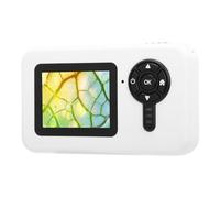 Generic 1000X Camera Microscope High Definition Handheld Portable Science Kit with 2 Inch Screen for Academic Research Educational Settings ABS Material (White)