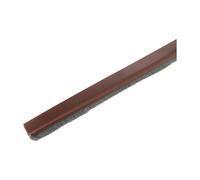 Generic 100CM Door Bottom Brush Seal Strip，Draught Excluder，Fire-Resistant Intumescent Insectproof Soundproof Bottom Self-Adhesive Seal Door Insulation Strip(Brown)