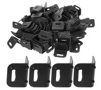 Generic 100pcs 20mm Plastic Corner Protectors L-Shaped Packing Edge Guards for Shipping Pallet Cardboard Furniture Protection Black
