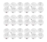 Generic 100pcs Acrylic White Flat Round Letter Beads for Jewelry Making Highly Compatible Stylish Alphabet Beads for Giftmaking and Personal Jewelry