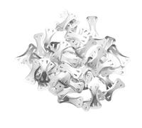 Generic 100pcs Alloy Bandage Fixator Buckles with Four-Prong Wing-Shaped Design, Small Metal Bandage Fastening Clips for Elastic Wraps, Reusable Compact Fixing Accessories for Sports