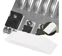 Generic 100PCS Alumina Ceramic Insulating Sheet MOS Transistor IGBT Cooling Pad 17 X 22 X 1mm, High Hardness, Thermal Conductivity, Steel Industry, White