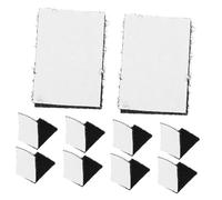 Generic 100pcs Black Nylon Hook and Loop Tape Strips Self Adhesive Double-Sided Non Slip Fastening Tape for Gardening Accessories and Handmade Crafts