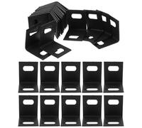 Generic 100pcs Black Plastic Banding Clips for Packaging Strap Multi-functional Use and Portable Design, for Industrial Strapping and Sealing Applications