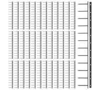 Generic 100pcs Black Plastic Binding Machine Spines with 12-Tooth Design, 1-inch Replacement Strips for Secure Binding and Quick Assembly, for Presentations and Urgent Meetings