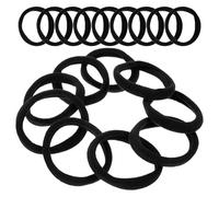 Generic 100pcs Black Seamless Elastic Hair Ties for Women 5cm High Elasticity Ponytail Holders Soft Hair Ropes Suitable for Thick and Daily Accessories