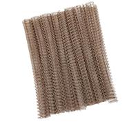 Generic 100pcs Durable 9/16inch Double Loop Wire Binding Spines for Binding Loop Wires, 120 Sheet Capacity Spiral Comb Spines for Important Documents, Iron/Nylon Material (Bronze)