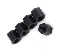 Generic 100Pcs Durable Black Nylon Spacer Standoff for PCB Mounting, Ideal for Thermal Channels, Non-Skid Design, Hexagonal Pillar for Circuit Boards (M3*5)