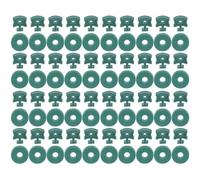 Generic 100pcs Greenhouse Shading Clips Washers, Plastic Fixing Clamps for Plant Netting, Greenhouse Accessories Kit for Garden Plant Support and Insulation