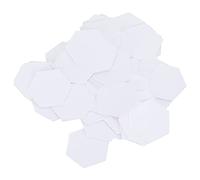 Generic 100Pcs Hex Paper Quilting Mouldboard Template Stitching Tool for DIY Craft 0.6in/0.9in for Patch-Work Enthusiasts (22mm Hexagonal)