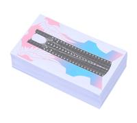 Generic 100pcs Nail Extension Forms Stickers Manicure Supply for DIY Nail Art Professional with Delicate Pattern Design for Salon and Home Use