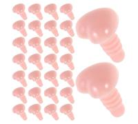 Generic 100pcs Plastic Heart Shaped Safety Noses for Stuffed Animals and Puppets, Lightweight Nose Replacement Accessories for Plush Bear Dolls and Outdoor Plush Repair Projects, Pink