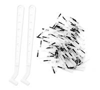 Generic 100Pcs Professional Disposable Composite Brush Tips for Removing Calculus, for Dentists and Oral Care, White