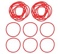 Generic 100pcs Red Thin Hair Elastics Rubber Bands Seamless Hair Ties for Small Soft Ponytail Holders Accessories for Daily Use