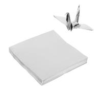 Generic 100pcs Silver Origami Paper 15cm Square Folding DIY Paper Craft for Adults Double-Sided Creative Hand-Made Suitable for Folding Art