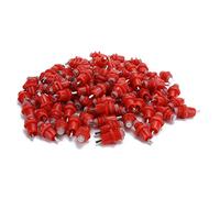 Generic 100Pcs Stainless Steel Chicken Nippler Waterer Automatic Drinker for Farm Poultry Drinking System (Big head)