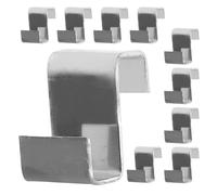 Generic 100pcs Stainless Steel Greenhouse Z-Fixing Clamps for Glass Panels Windproof Z-Shaped Clips for Greenhouse Doors and Windows Garden Repair Accessories