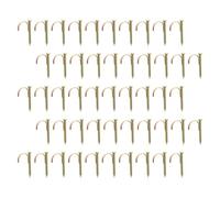 Generic 100Pcs Steel Pipe Hook Nail and Half Clamp 1-Inch Tube Clip Clamp for Construction and Cable Management Secure Installation