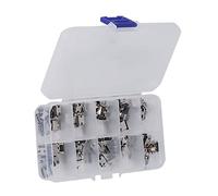 Generic 100Pcs TYPE C USB Female Plug Connector, Stainless Steel Solder Repair Replacement Adapter Set with, for Computers USB CDs Keyboards Chargers