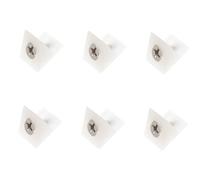 Generic 100pcs White Plastic Angle Code Brackets with Screws, Drawer Bottom Corner Braces for Furniture Repair, Sagging Drawer Support Mending Wedges for Wardrobe and Cabinet Shelves