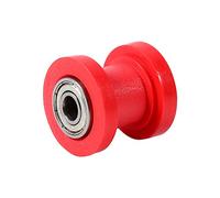 Generic 10mm Durable Dirtbike Chain Roller Tensioner Guide Pulley Wheel for Pit Dirt Fit for Mini Bike Moto, Suitable for Gas Petrol Motorized Conversions Kits, Red (Red)