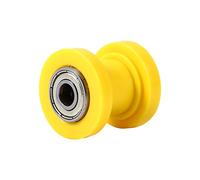 Generic 10mm Durable Dirtbike Chain Roller Tensioner Guide Pulley Wheel for Pit Dirt Fit for Mini Bike Moto, Suitable for Gas Petrol Motorized Conversions Kits, Red (Yellow)