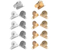Generic 10pairs Magnetic Buckle No-sew Snap Buttons for Purse and Garment Easy-to-use Magnetic Clasps Strong Hold for DIY Projects and Fashion Accessories