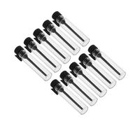 Generic 10pcs 1ml Glass Essential Oil Sampler Bottles with Leakproof Design and Portable Silicone Caps, Mini Fragrance Sample Containers for Travel and Business Trips