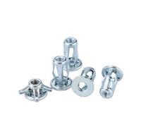 Generic 10pcs/20pcs/50pcs M4 M5 M6 M8 Jack Nuts Expansion Clamp Petal Rivet Lock Nuts Bolt Hollow Wall Iron Alloy Rivets Fixed 1/4 10-24(M8,20pcs)