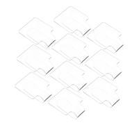 Generic 10pcs Acrylic Makeup Palette Mixing Plate Small Nail Art Manicure Foundation Mixing Tray for Women Makeup Supplies