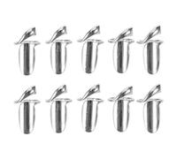 Generic 10pcs Adjustable Nail Bands Boho Vintage Finger Tip Nail Covers Removable Open Loop Protector Jewelry for Women Art Decorations