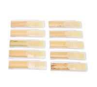 Generic 10Pcs Alto Saxophone Reeds 2.5 Clear Sound Reed Set in Transparent Box for Beginners, Ideal Woodwind Accessories for Educators