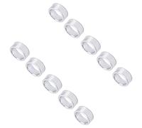 Generic 10Pcs Aluminum Alloy Spacer, Round Unthreaded Standoff Support Fitting with 10mm Outer Diameter, Ideal for Structural Support Between Components (4mm)