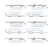 Generic 10pcs Barrel Bolt Latch: Spring Loaded Latch Pin - Security Door Spring Bolt - Stainless Steel Lock Pin - for Outdoor and Indoor Use