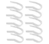 Generic 10pcs Beauty Device Accessories Folder Shaper Nose Beautifier Hair Tools Mini Coolers Small Coolers Lace Net Bag Curly Bars Magnifying Mirror Hair Clips White Plastic