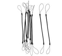 Generic 10pcs Black Wrist Lanyard Stylus Pen Fixing Ropes with Nylon and Pvc Material, Spring Structure for Anti-lost Function, Ensuring Pens Are Always within Reach, for Tablet