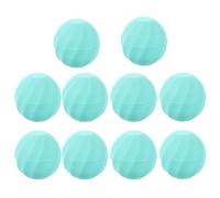 Generic 10pcs Blue Lip Balm Containers Lightweight Plastic Refillable Lipstick Holders Easy to Fill Rounded Egg Shape for Travel
